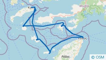 Dodekanez - trasa z Rodos